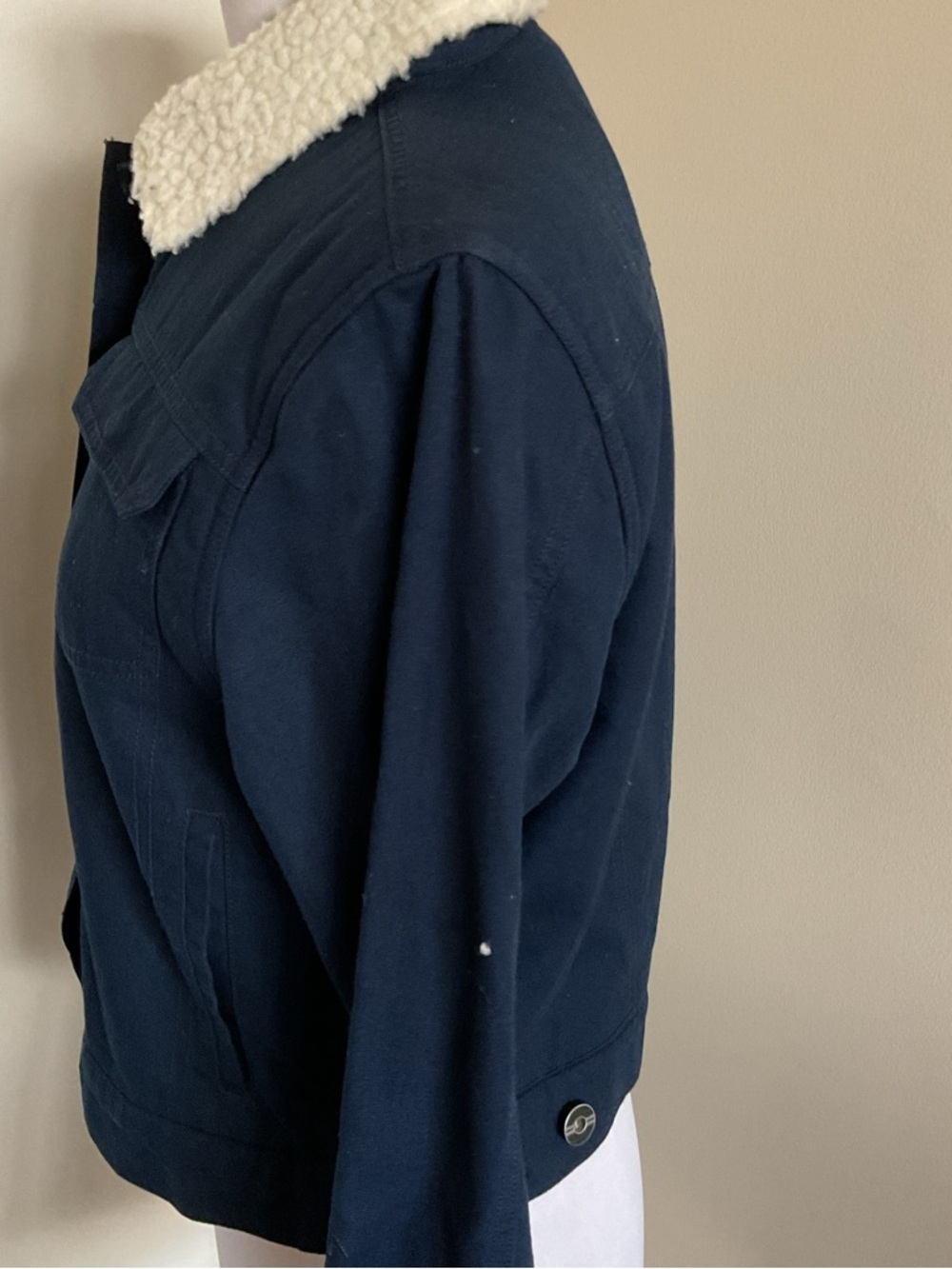 Hurley Women’s Trouper Sherpa-Lined Canvas Jacket Obsidian Extra Small XS - Picture 5 of 11